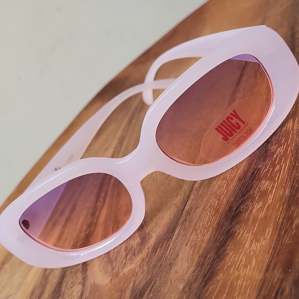Juicy Couture Pink Frame Sunglasses with Rose Tint Lenses